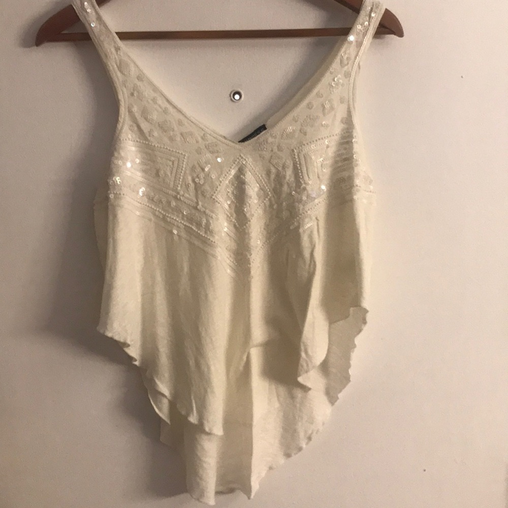 EXPRESS Sequined crop tank